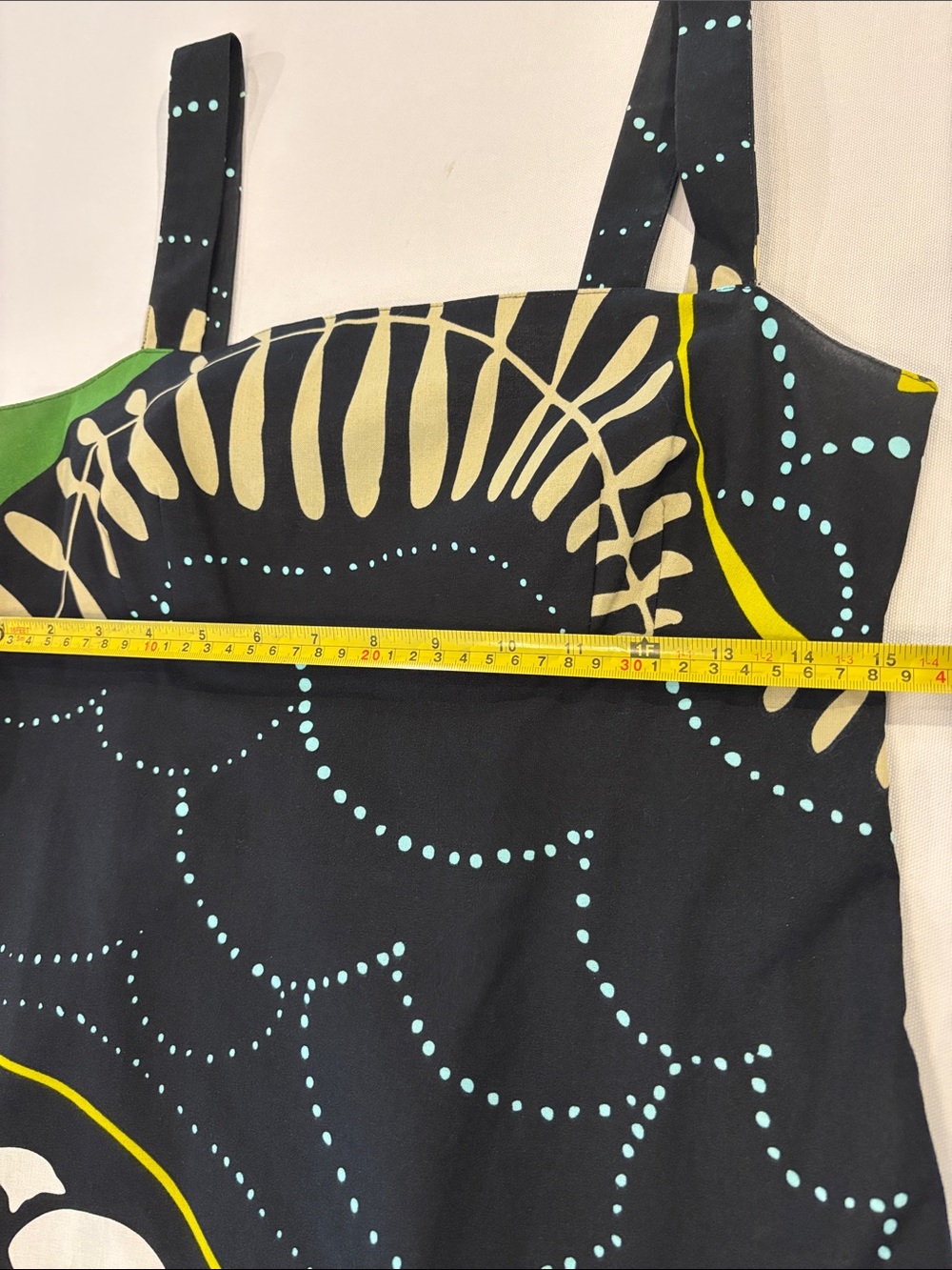 Marimekko Black Multi Color Abstract Pattern sleeveless SunDress. Size 6 - Picture 7 of 7